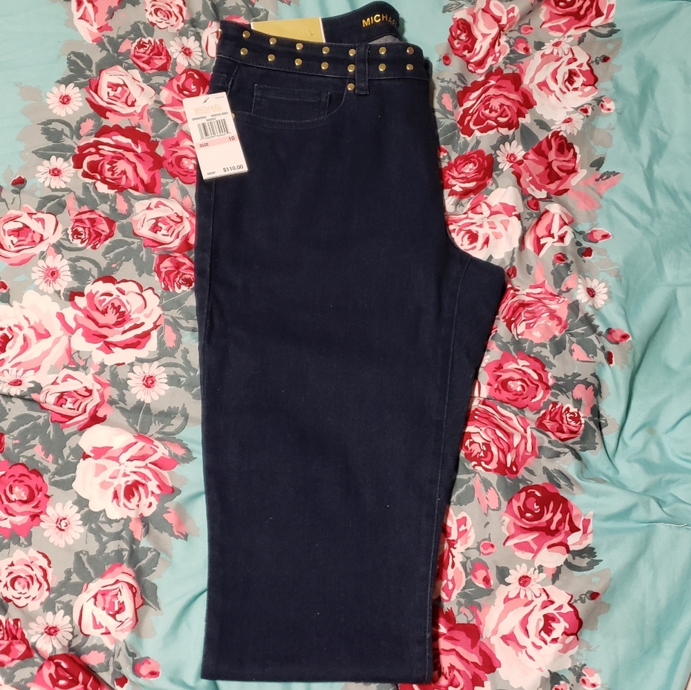 Michael Kors Izzy Skinny Mid Rise Jeans